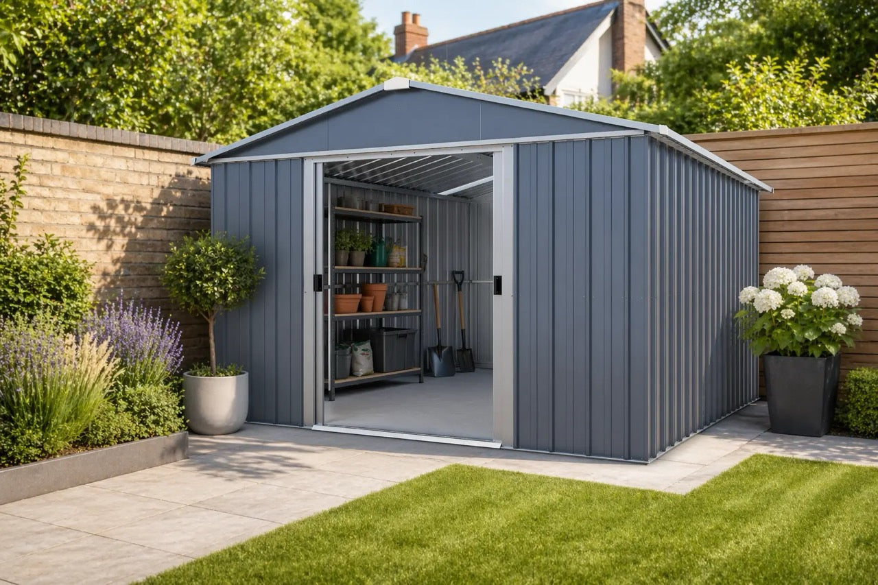 Castleton Grand Apex Metal Shed 10 x 13 ft