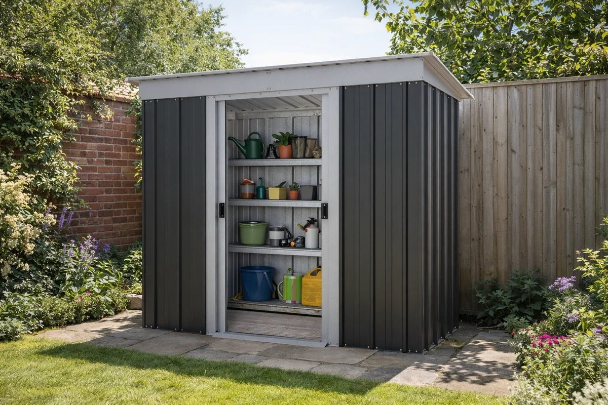 TopLight Tall Pent Metal Shed 8 x 5 ft